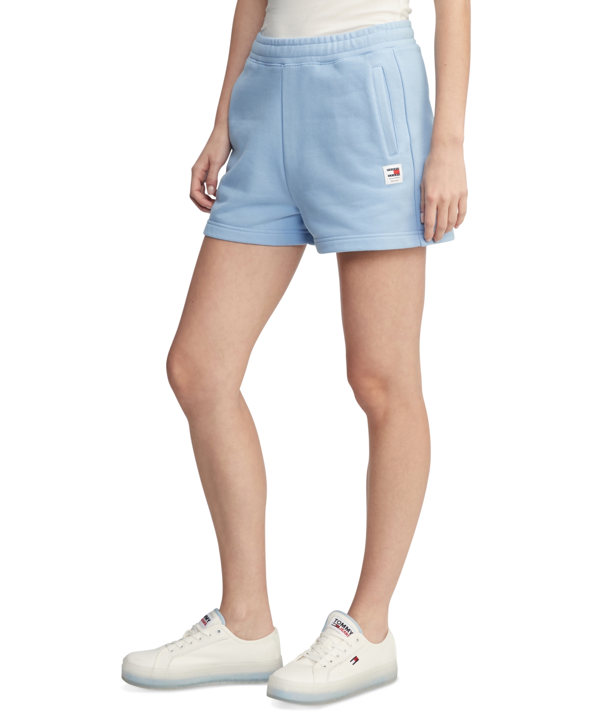 Tommy Jeans Women's Relaxed-fit New Classic Cotton Sweatshorts In Blue