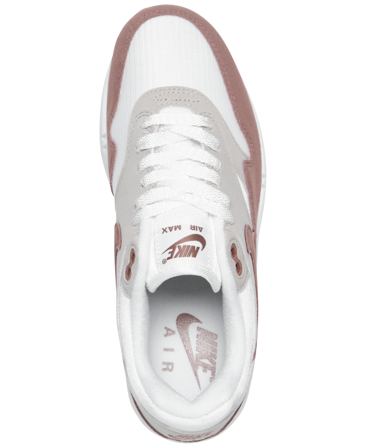 Shop Nike Women's Air Max 1 Casual Sneakers From Finish Line In Smokey Mauve,summit White