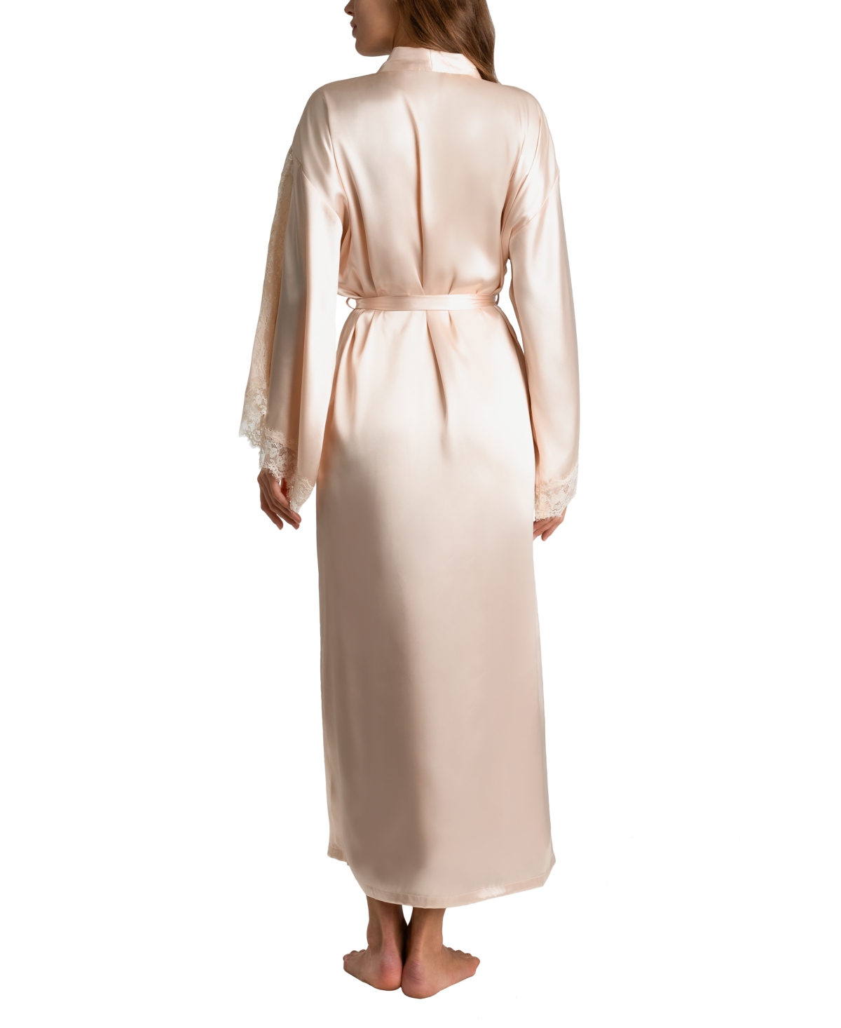 Linea Donatella Women's Luxe Brides Blush Lingerie Long Robe
