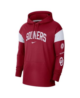 Men's Crimson Oklahoma Sooners Jersey Performance Pullover Hoodie