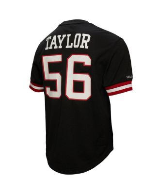 Men's Lawrence Taylor Black New York Giants Big and Tall Mesh Player Name and Number Top