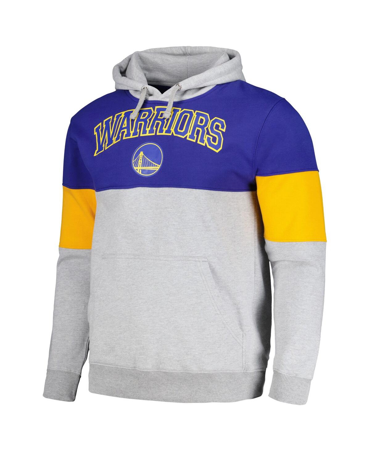 Fanatics Branded Royal Golden State Warriors Contrast Pieced Pullover Hoodie In Royal
