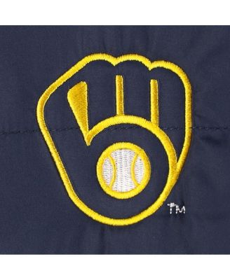 Men's Heather Navy Milwaukee Brewers Explorer Full-Zip Jacket