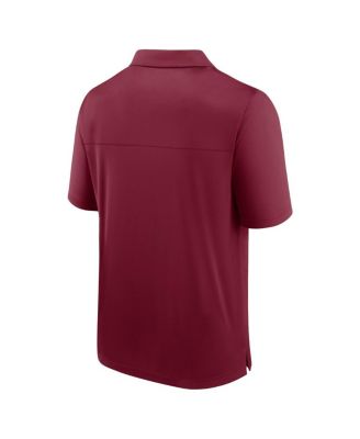 Men's Burgundy Colorado Avalanche Left Side Block Polo Shirt