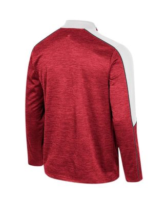 Men's Crimson Alabama Crimson Tide Marled Half-Zip Jacket
