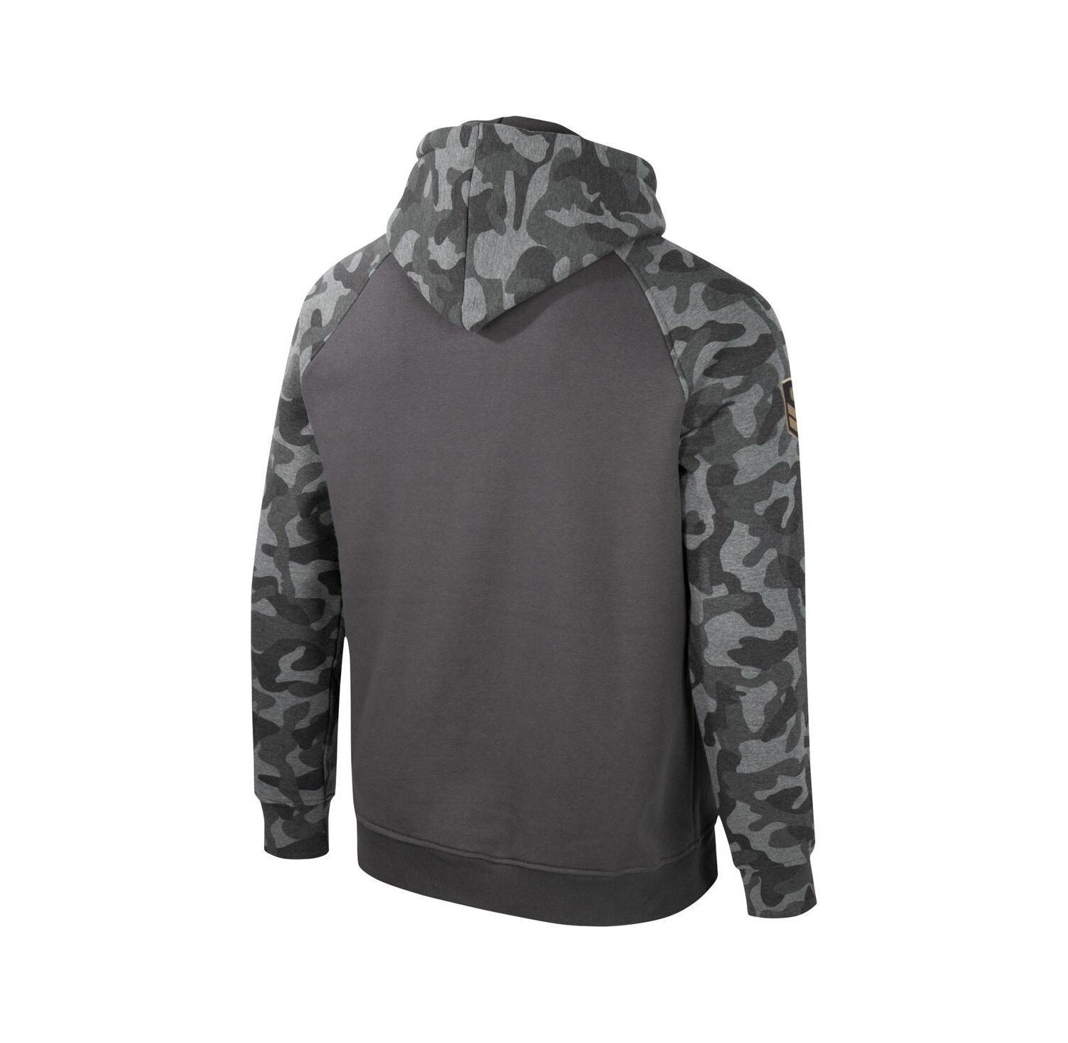Men's Charcoal Iowa Hawkeyes OHT Military-Inspired Appreciation Camo Raglan Pullover Hoodie