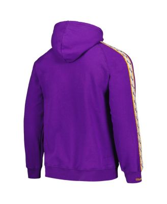 Men's Purple Utah Jazz Hardwood Classics Nights Raglan Pullover Hoodie