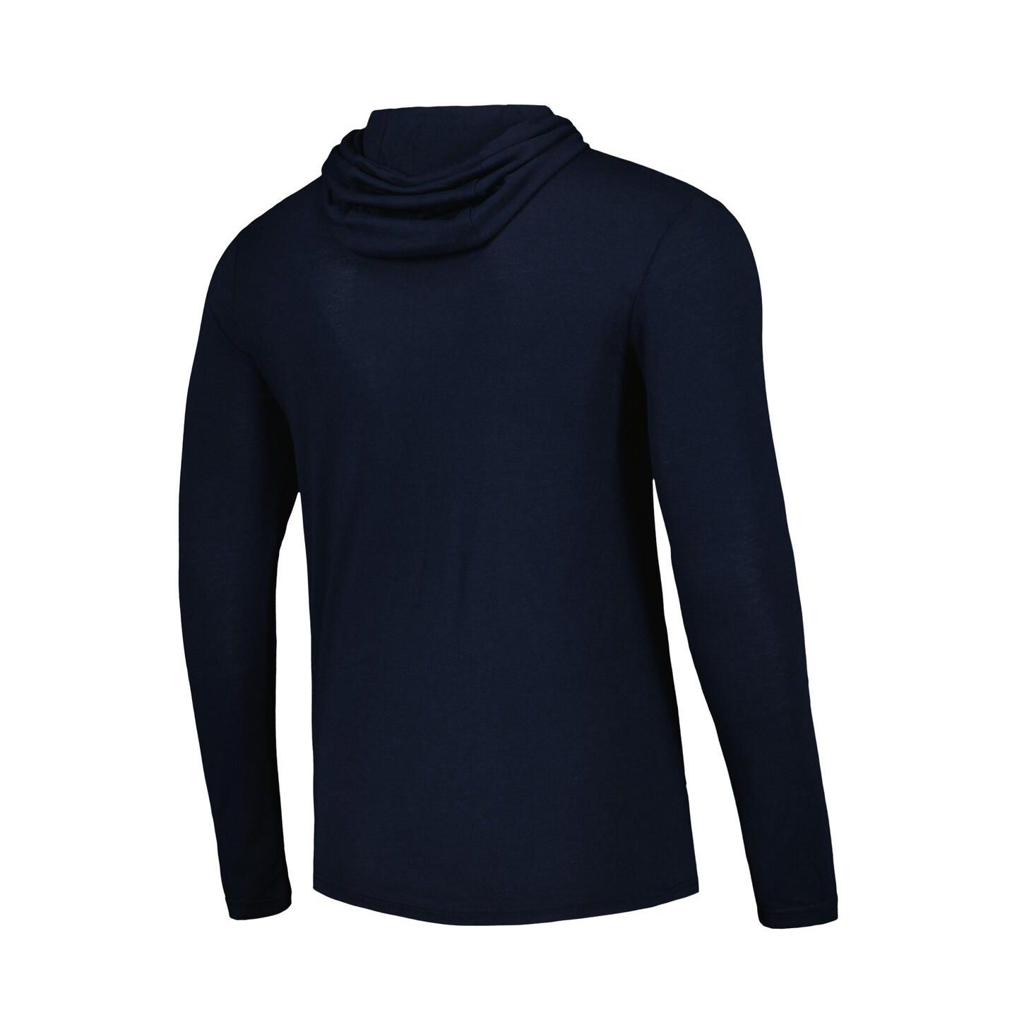 Худи Sportiqe Navy Dallas Mavericks Rowan Tri-Blend Long Sleeve T-shirt — фото 3
