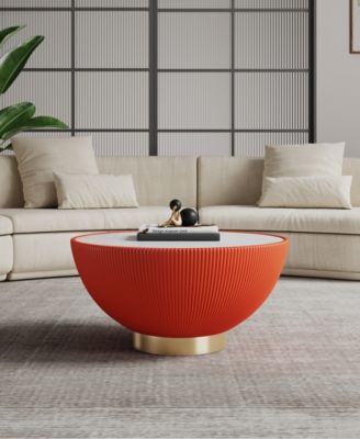 Anderson 28.15" Wide Leatherette Upholstered Coffee Table