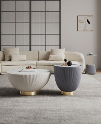 Anderson 3-Piece Leatherette Upholstered Coffee Table and End Table Set