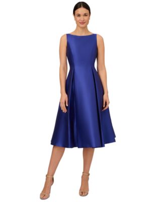 Royal Blue Boat Neck Dress