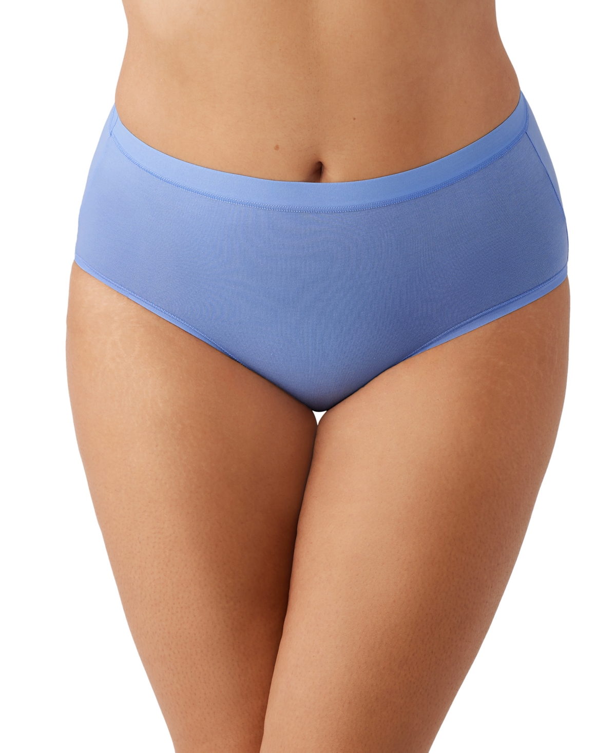 Wacoal Women's Understated Cotton Hi-cut Underwear 879362 In Blue Hydra