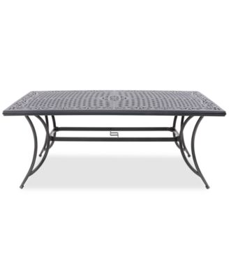 Wythburn Mix and Match 72"x 38" Cast Aluminum Outdoor Dining Table