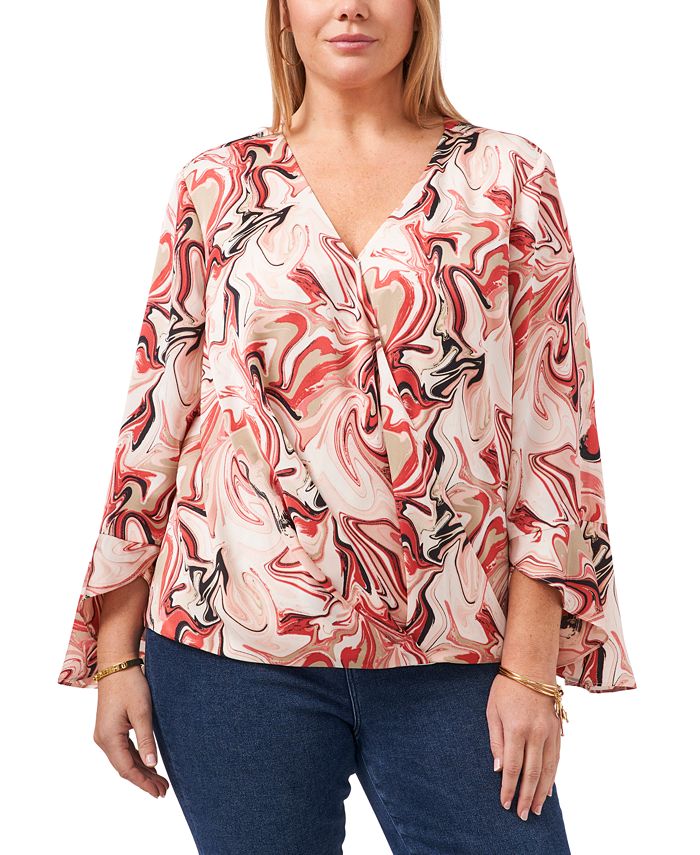 Vince camuto wrap top outlet