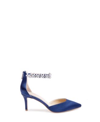 Women's Raleigh Rhinestone Ankle Strap Evening Pumps