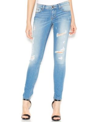 guess low rise power skinny jeans