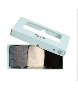 Women's Conscious Cotton Cashmere Italian Socks Box Of Three