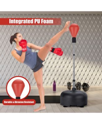 Freestanding Punching Bag with Stand Boxing Gloves for Adult Kids Adjustable