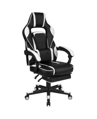 Ergonomic Gaming Chair -Recline Back/Arms, Footrest, Massaging