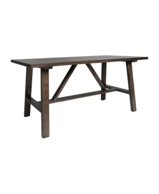 1 PC Solid Wood Rustic  Mabel Farmhouse Trestle Coffee Table, Accent Table