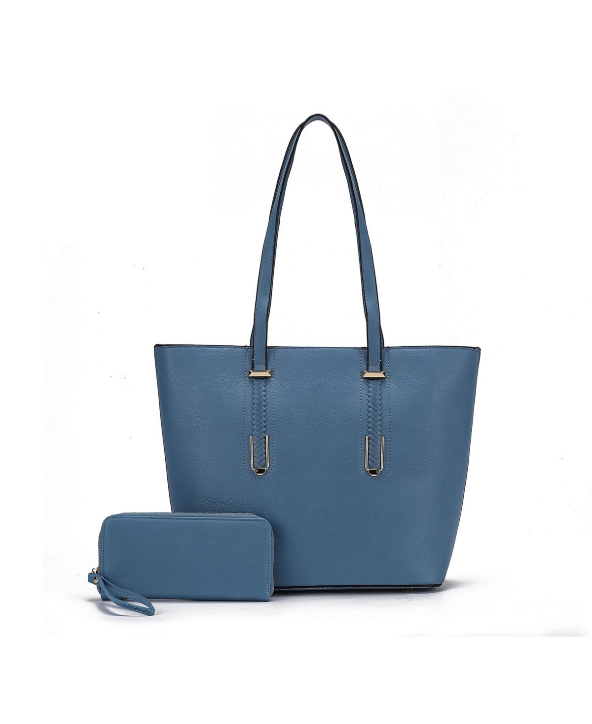 Mkf Collection Mina Handbag Set Tote Bag and Wristlet Wallet by Mia K