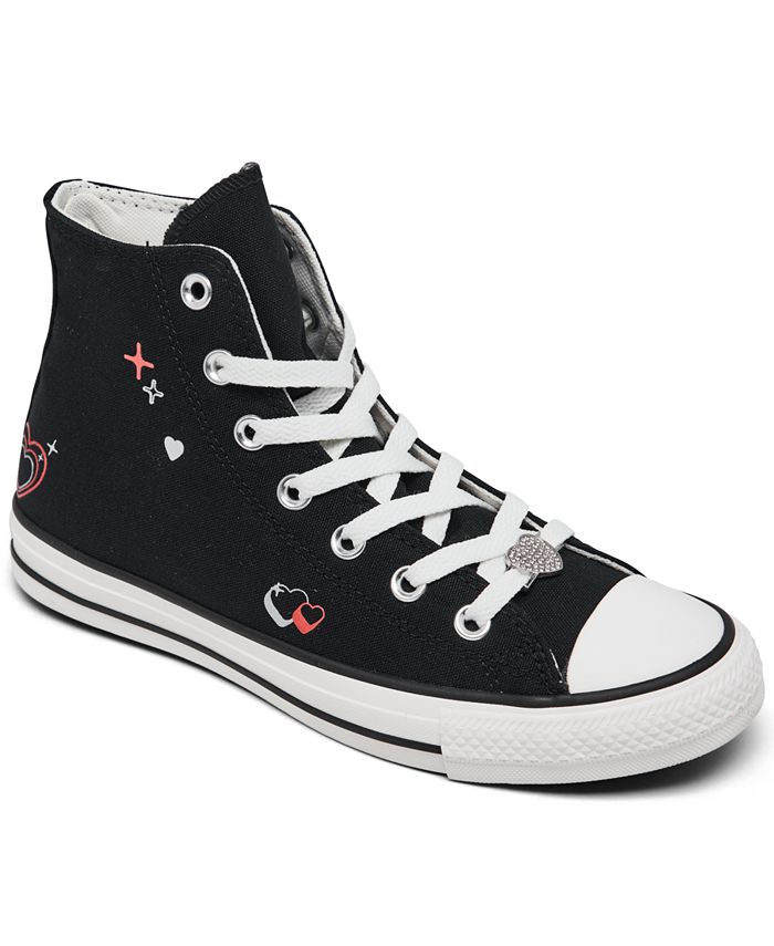 White high top sales converse macy's