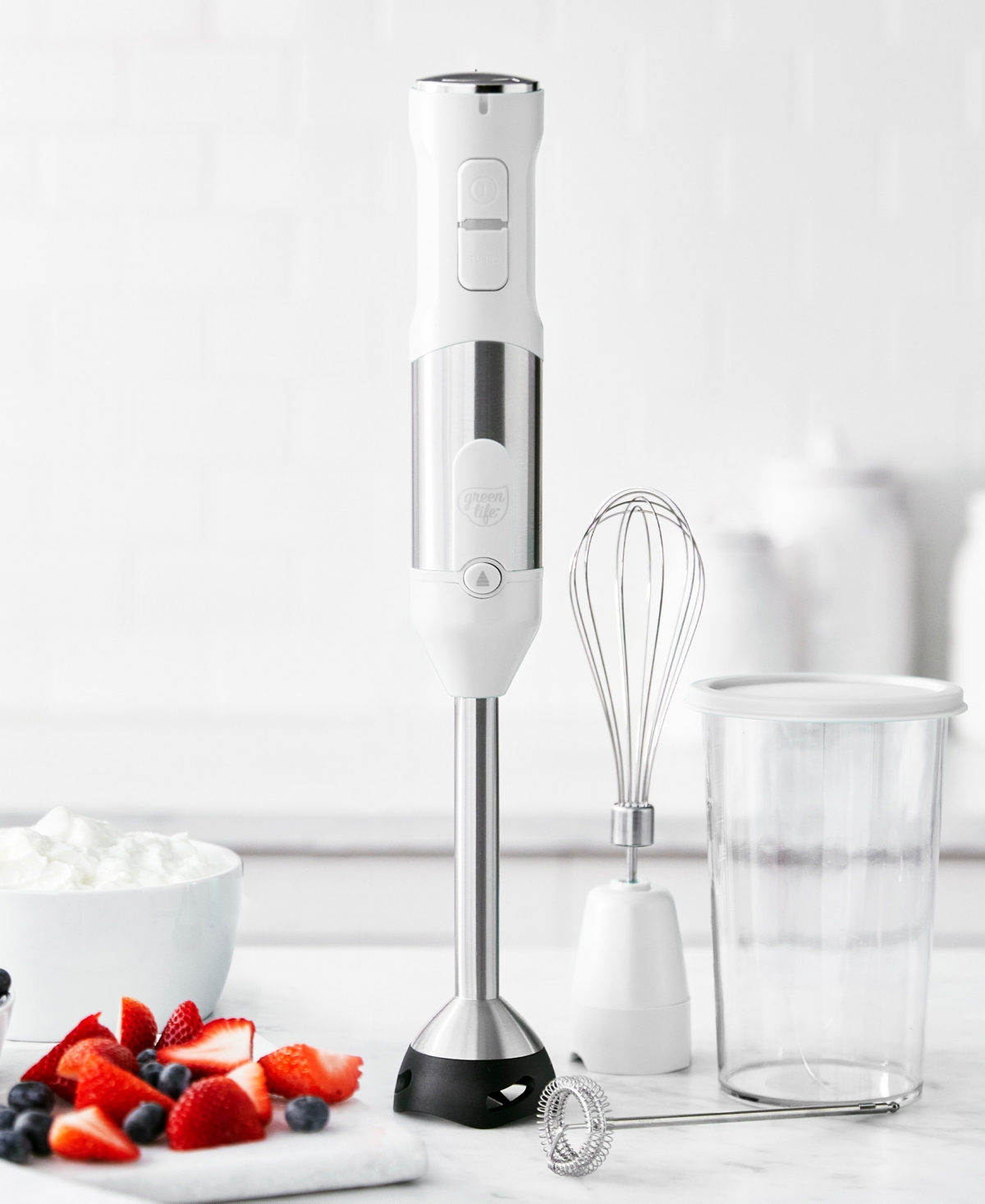 Greenlife Electric Variable Speed Hand Blender In White