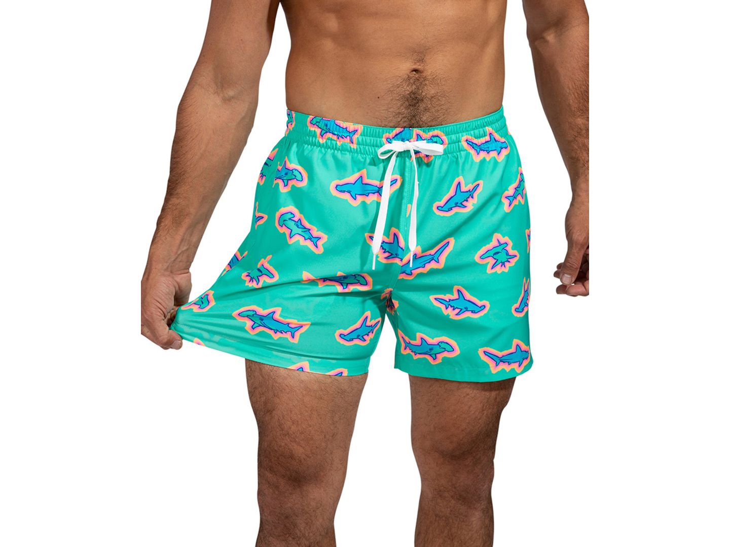 Плавки The Apex Swimmers 5-1/2" для мужчин — Chubbies, цвет: Мятный — фото 2