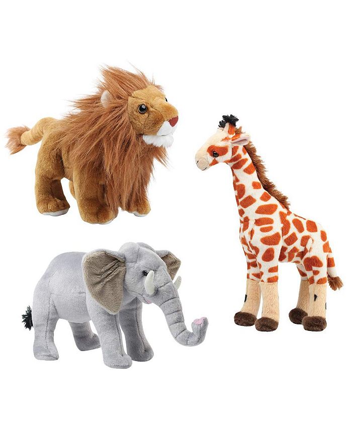 Dazmers Safari Animals Plush and Book Set Macy's