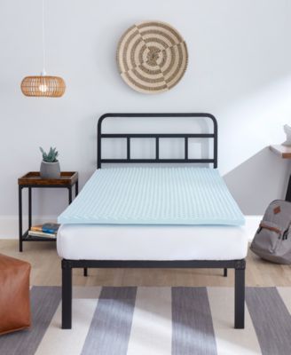 Back to Campus 1.5" Convoluted Gel-Infused Memory Foam Mattress Topper, Twin XL, Exclusively at Macy’s