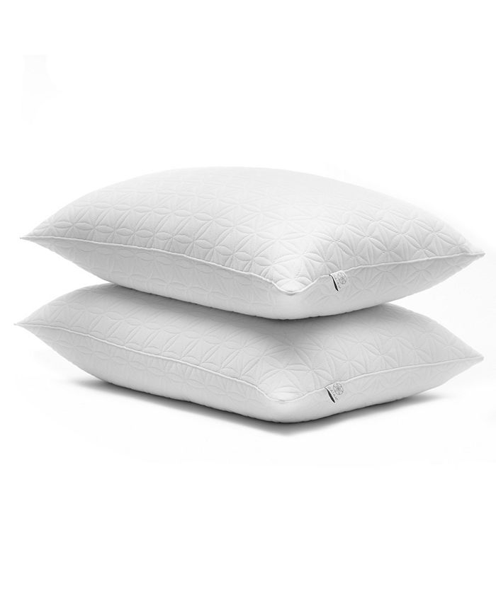 Gaiam Om Soft Aero Loft Knit Down Alternative 2Pack Pillow, Standard