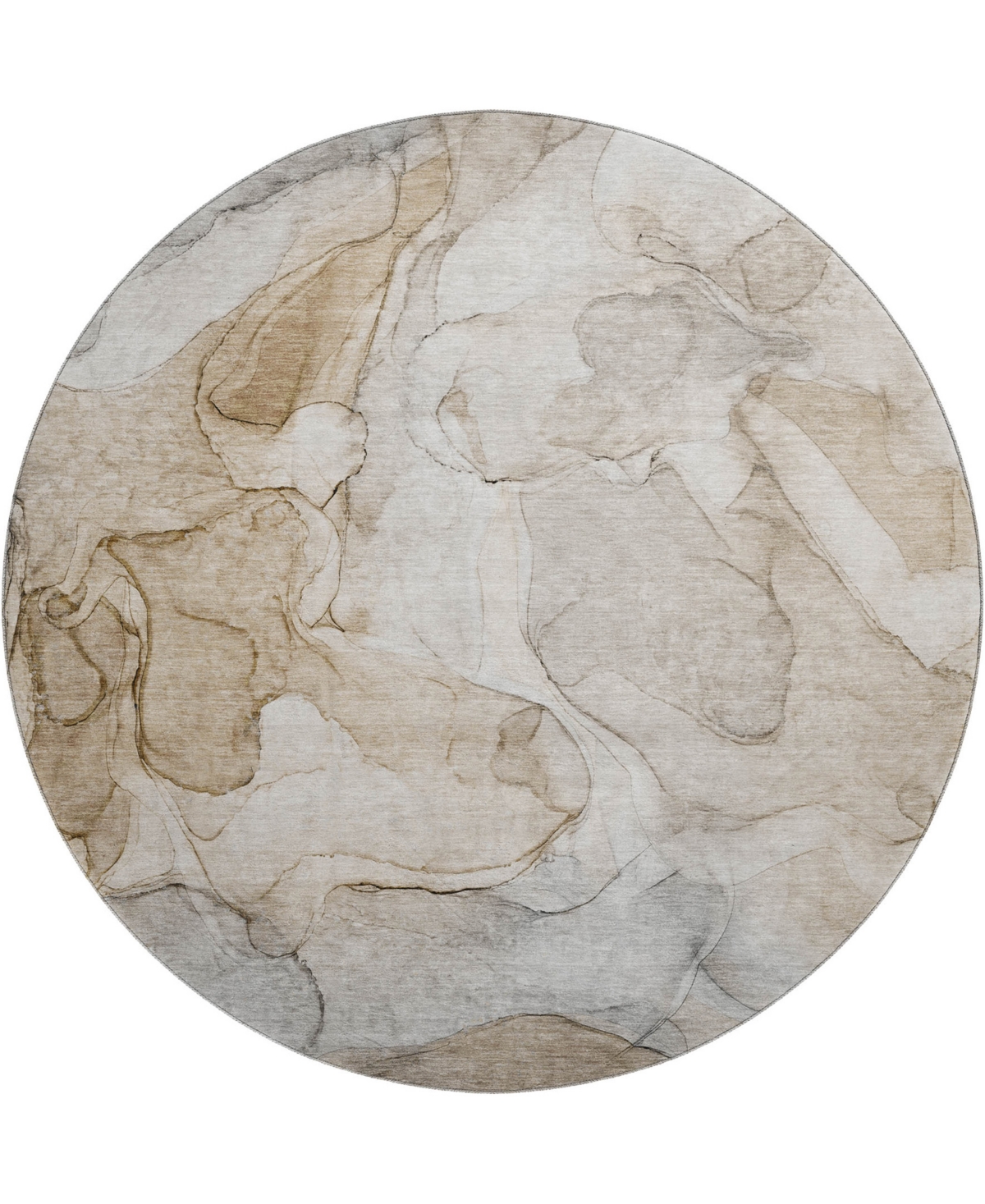 Dalyn Odyssey Oy8 8' X 8' Round Area Rug In Brown