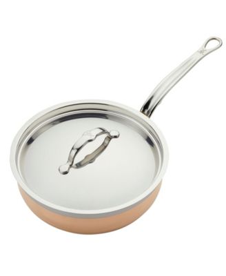 CopperBond Copper Induction 3.5-Quart Covered Essential Pan with Helper Handle