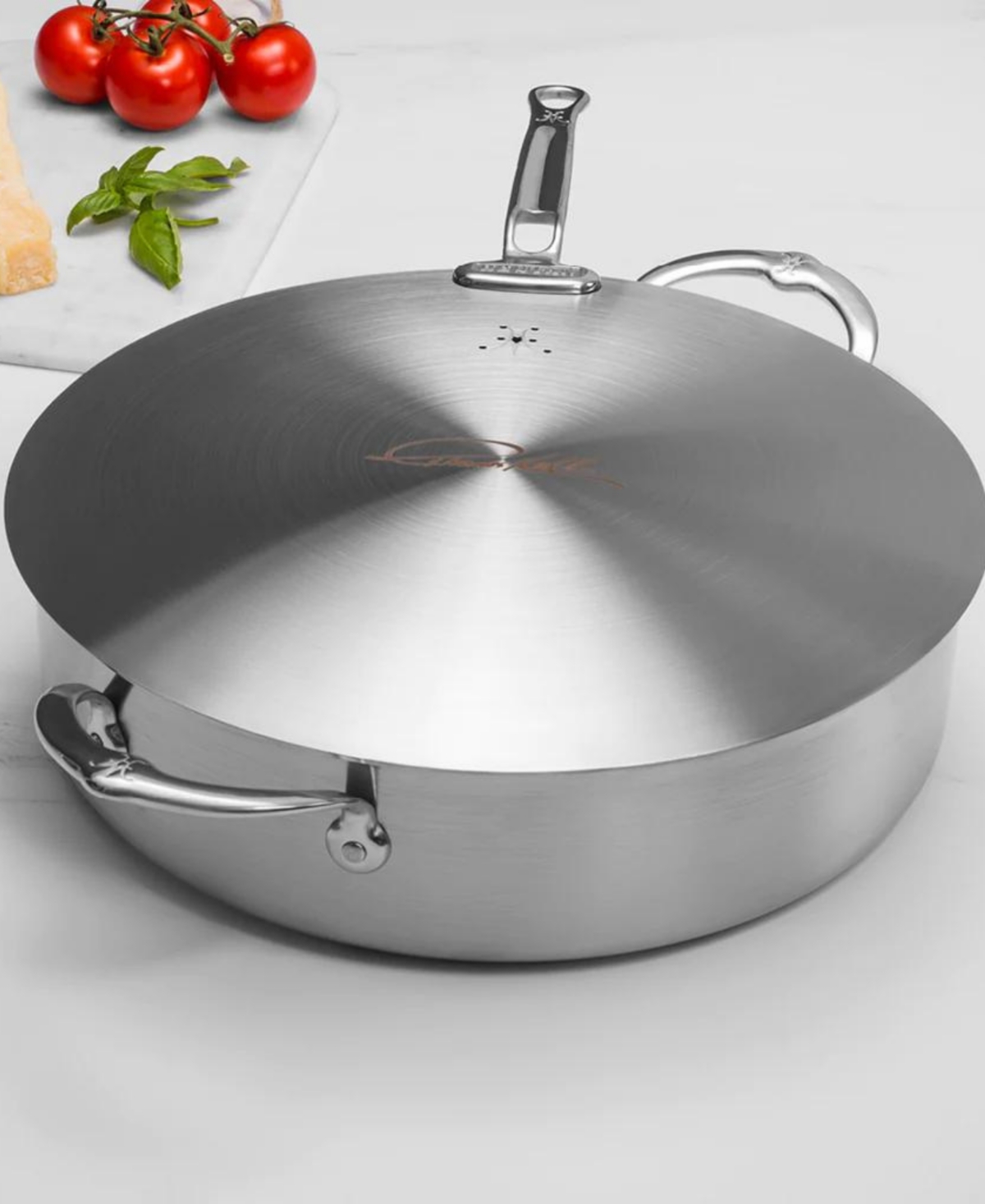 Shop Hestan Thomas Keller Insignia Commercial Clad Stainless Steel 6-quart Open Rondeau In No Color
