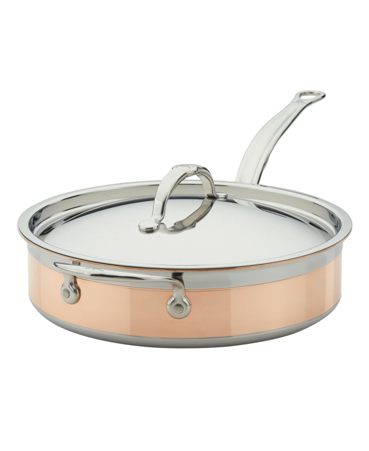 Hestan Copperbond Copper Induction 3.5-quart Covered Saute With Helper Handle