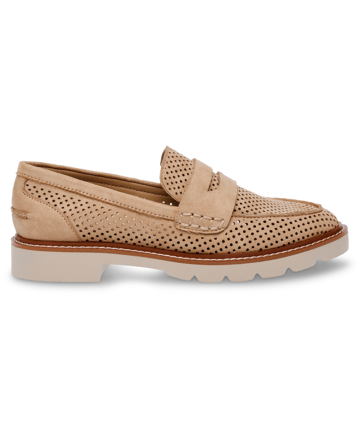 Anne Klein Women's Elia Perforated Penny Loafers