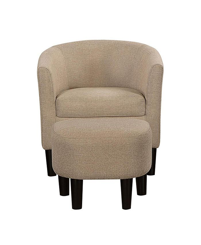 Macy's accent shop chair with ottoman