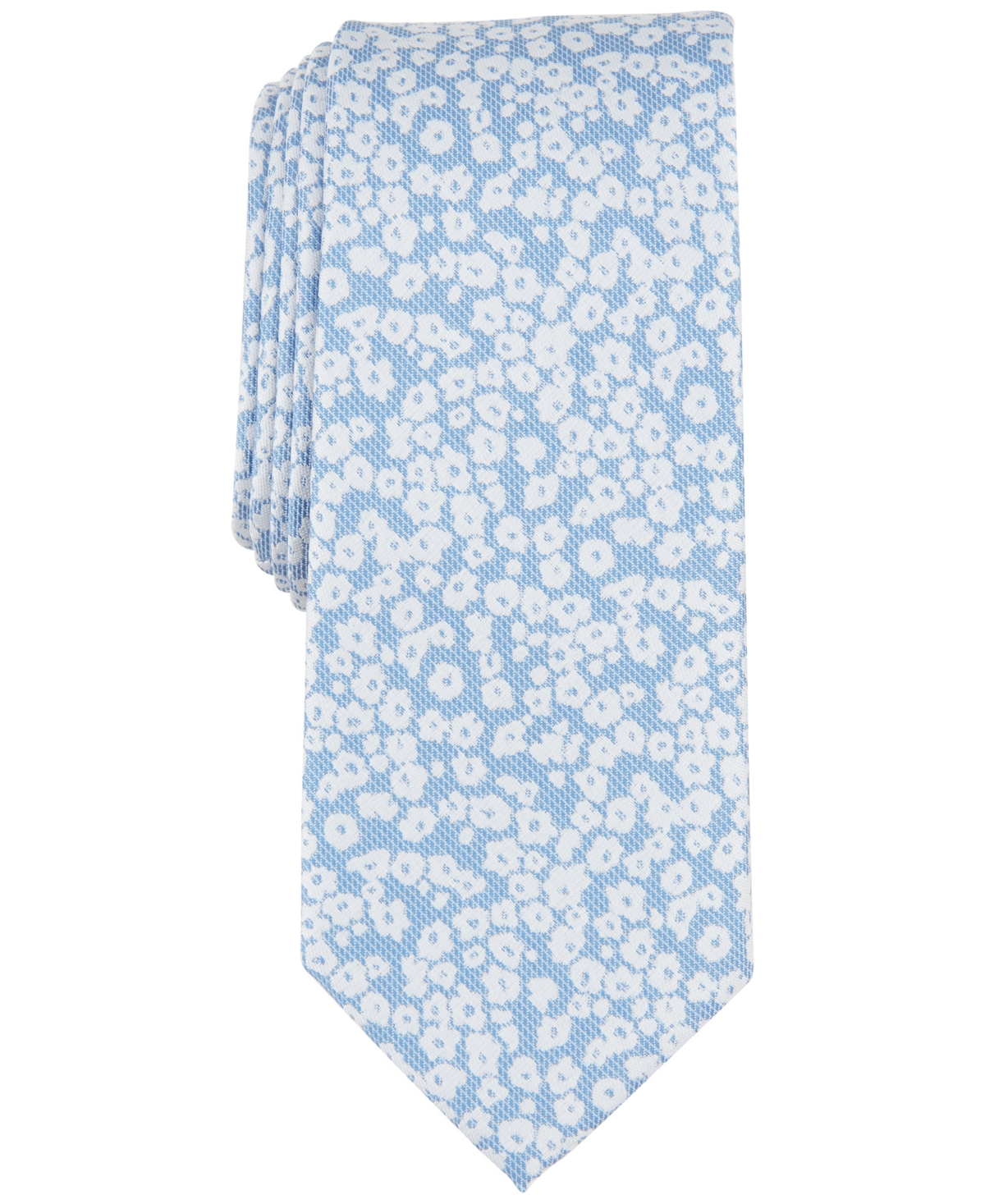 Bar Iii Men's Brennan Floral Tie, Created For Macy's In Light Blue