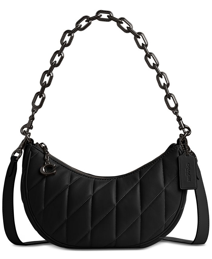 Coach small black new arrivals leather shoulder bag