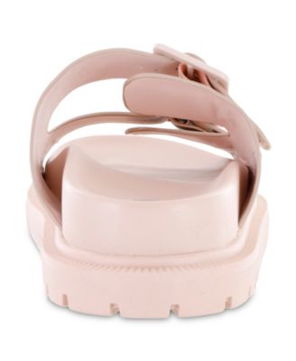 Women's Gen Double Buckle Flat Slide Sandals