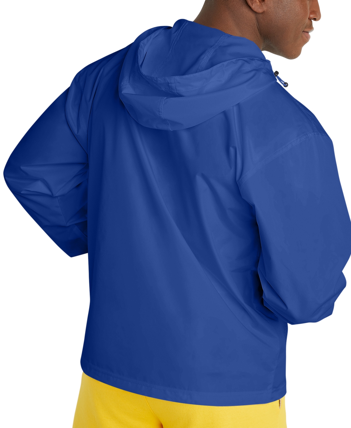 Champion Men's Packable Half-Zip Hooded Water-Resistant Jacket