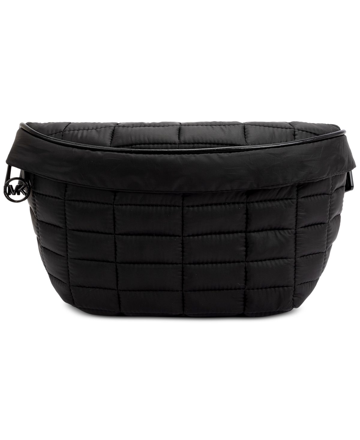 Michael Kors Michael  Women's Quilted Snap-buckle Belt Bag In Black