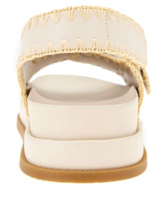 Women's Beena Footbed Hook and Loop Flatform Sandals