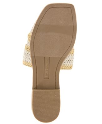 Women's Lileen Slip-On Woven Raffia Flat Sandals