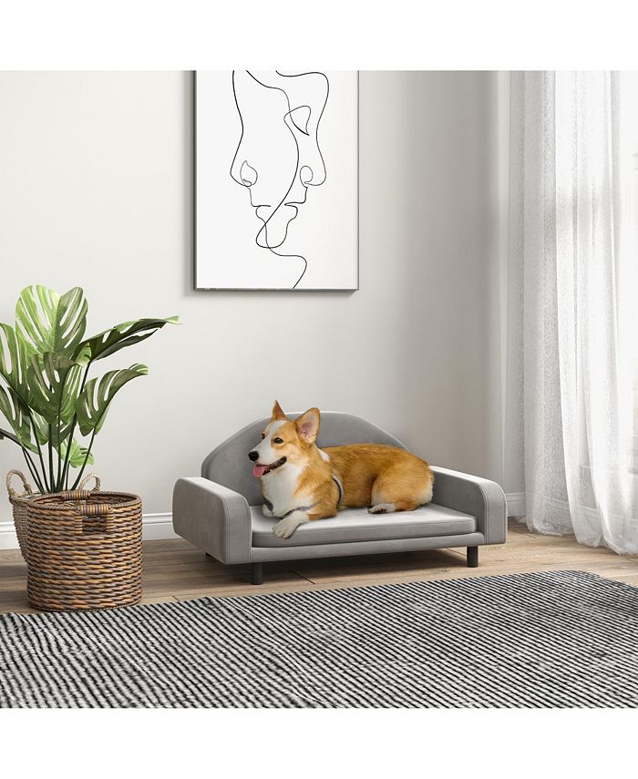 Curated visual reference: Visual Reference: Pawhut Paw Hut Raised Dog Sofa For Small And Medium