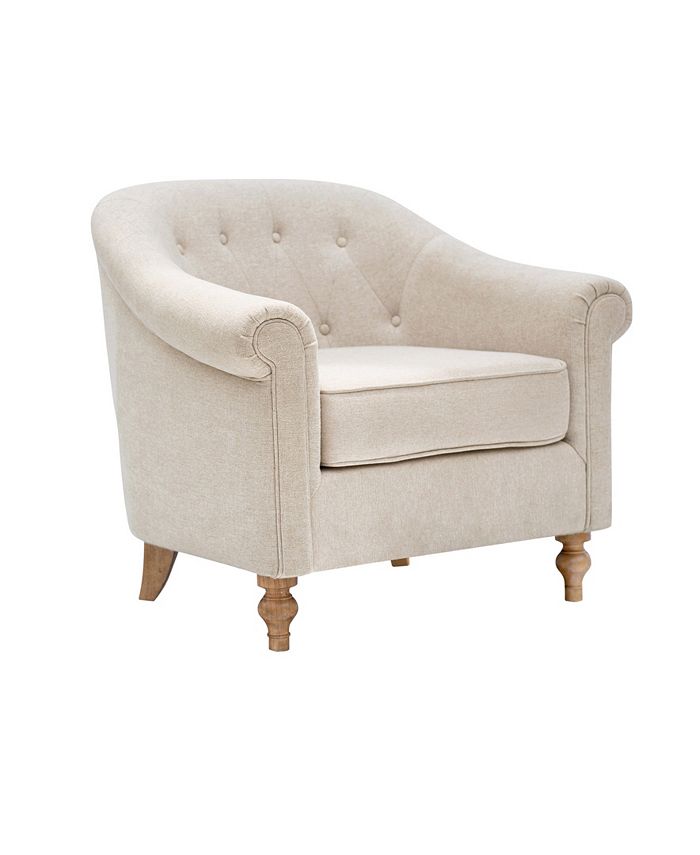 Stewart tufted fabric chair sale