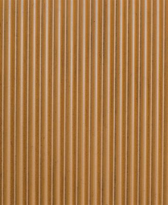 Honey 29.5" Solid Wood Frame Fluted Hexagon Coffee Table