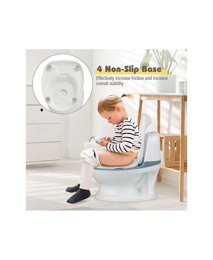 Slickblue Kids Realistic Flushing Sound Lighting Potty Training Transition Toilet Macy's