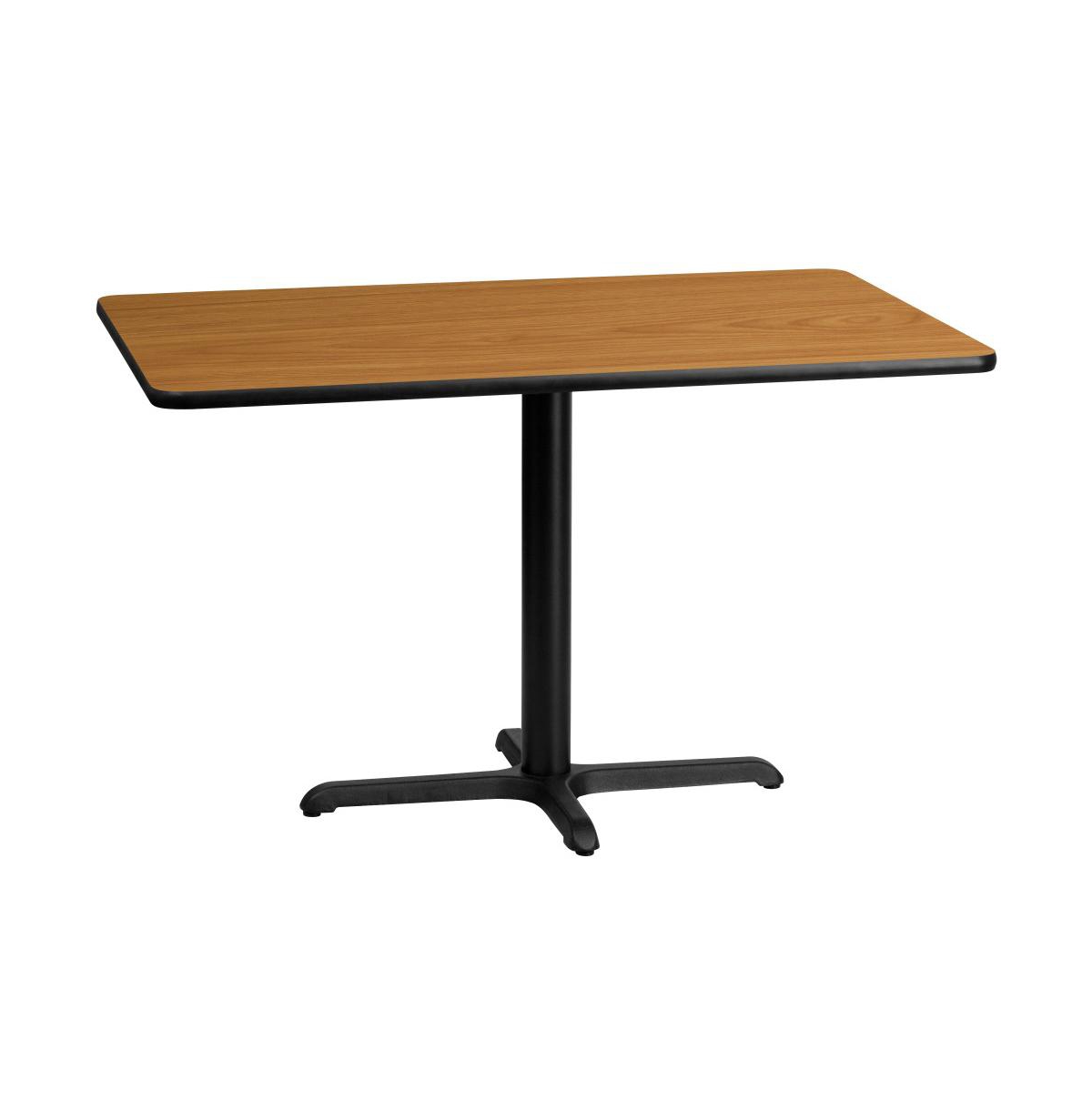 Emma+oliver 30"x48" Rectangular Laminate Table With 23.5"x29.5" Table Height Base In Natural