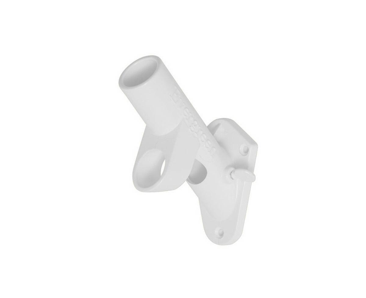Flag Two-Position Cast Iron White Flag Pole Bracket Flag Pole Hardware for The Home - White
